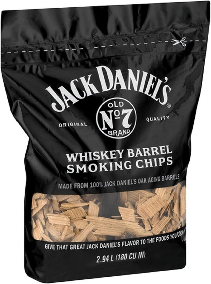 Jack Daniel's Wood Smoking Chips - 2.94 Liters of Authentic Oak Chips from Whiskey Barrels - Image 2